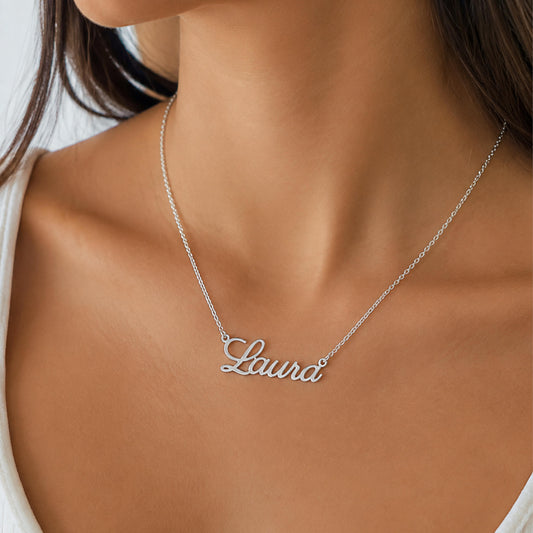 Collar de plata con nombre