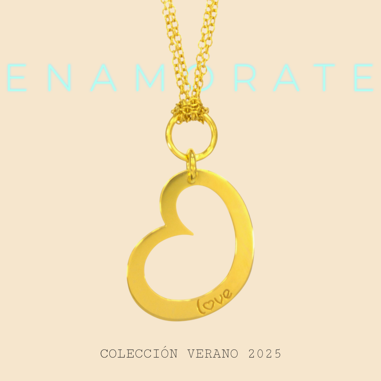 Colgante corazón personalizable