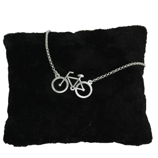 Colgante plata "bicicleta"