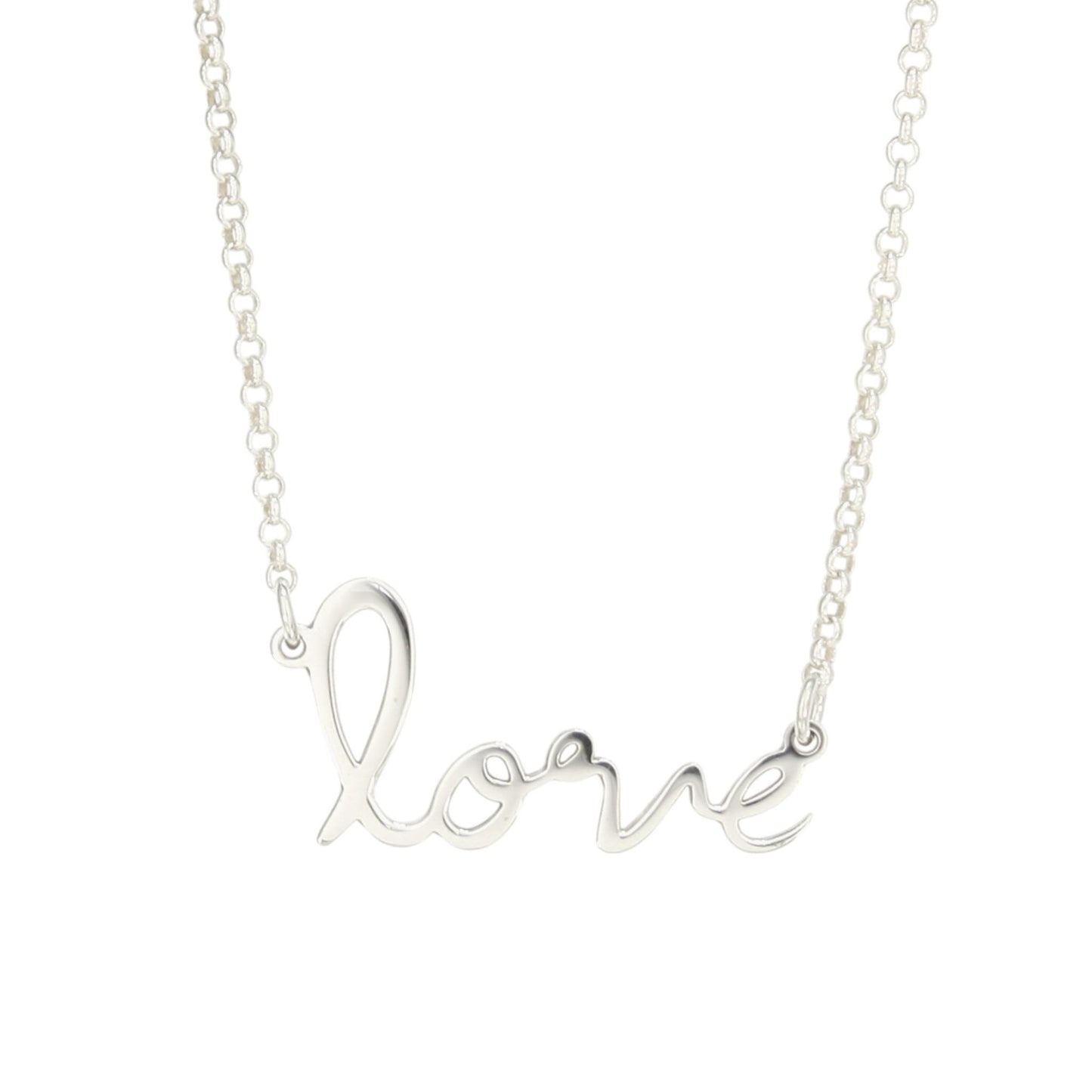 Colgante de plata love