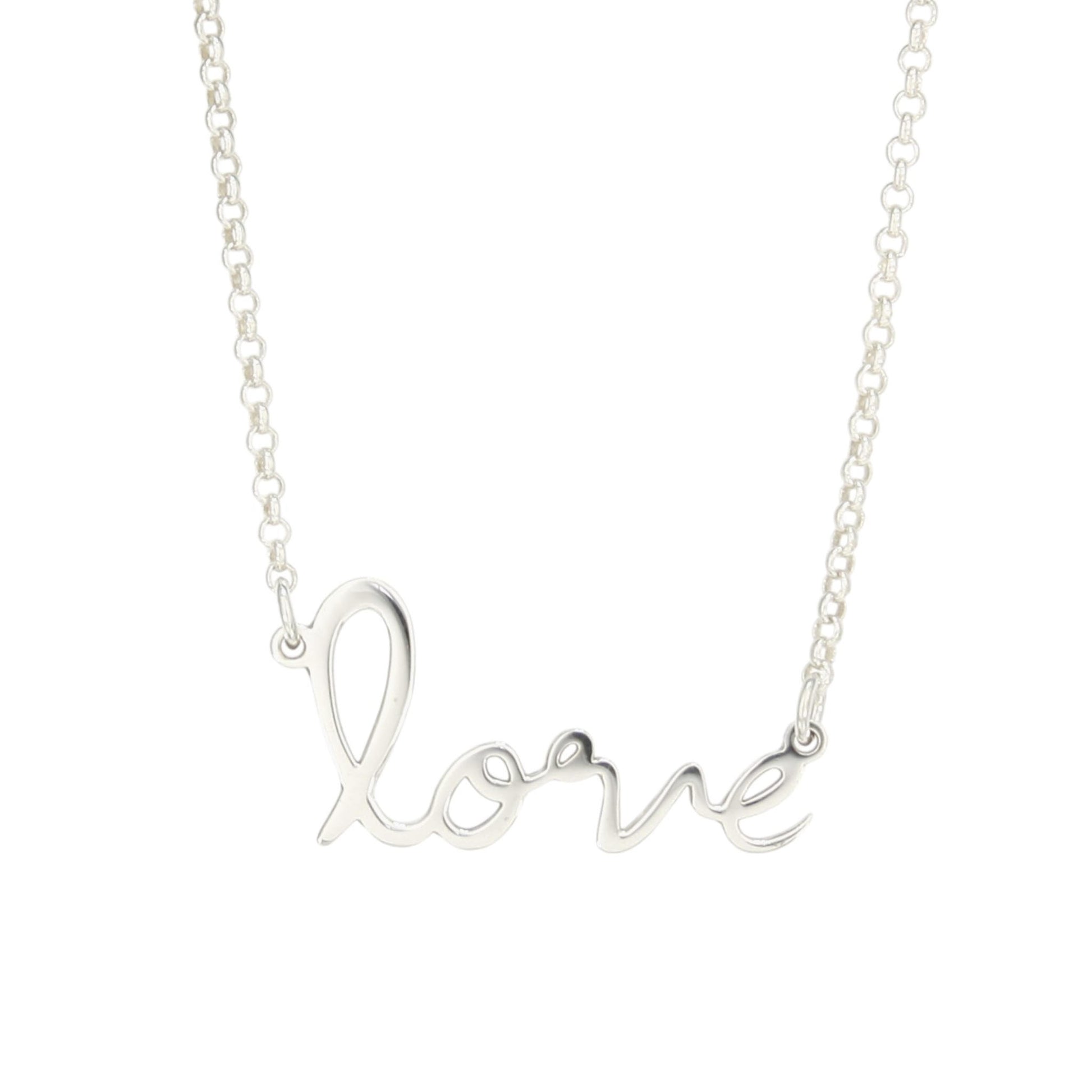 Colgante de plata love