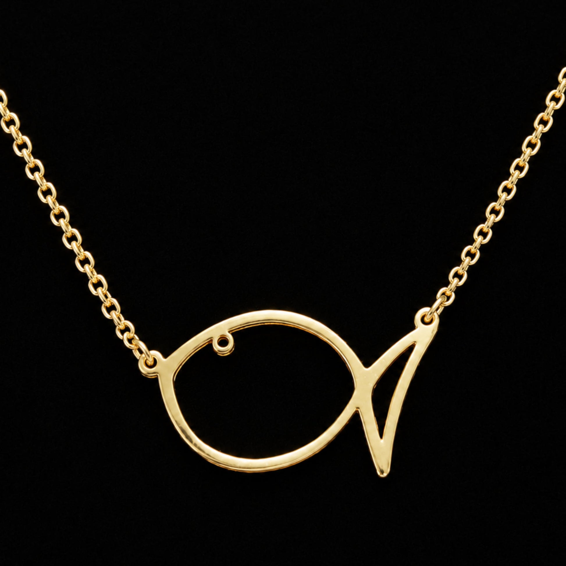 colgante de plata pez