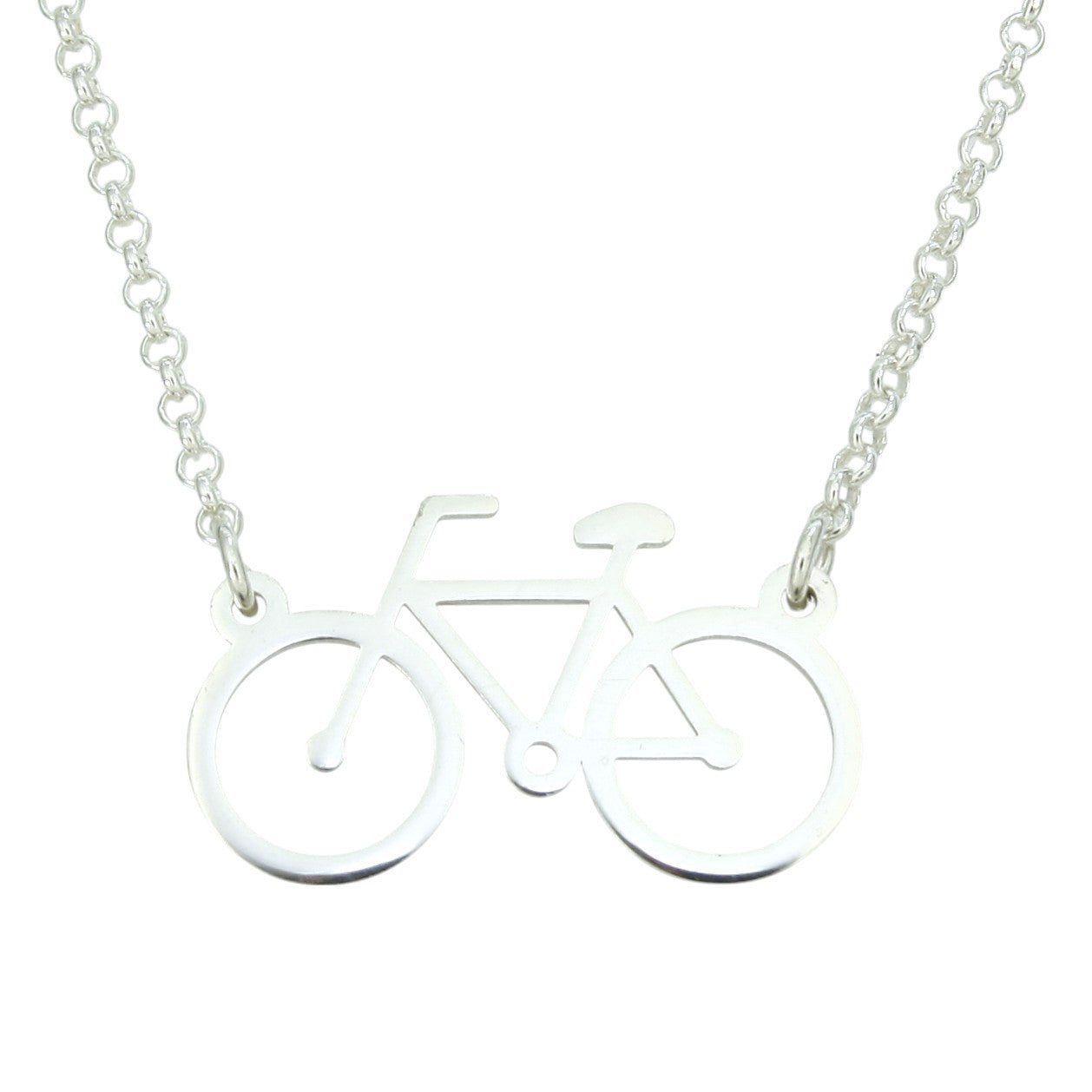Colgante plata "bicicleta"