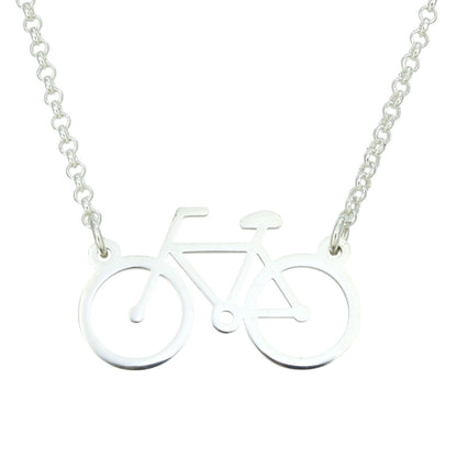 Colgante plata "bicicleta"