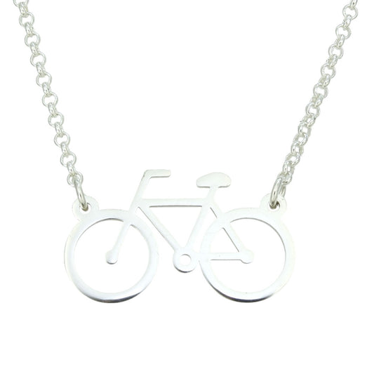 Colgante plata "bicicleta"
